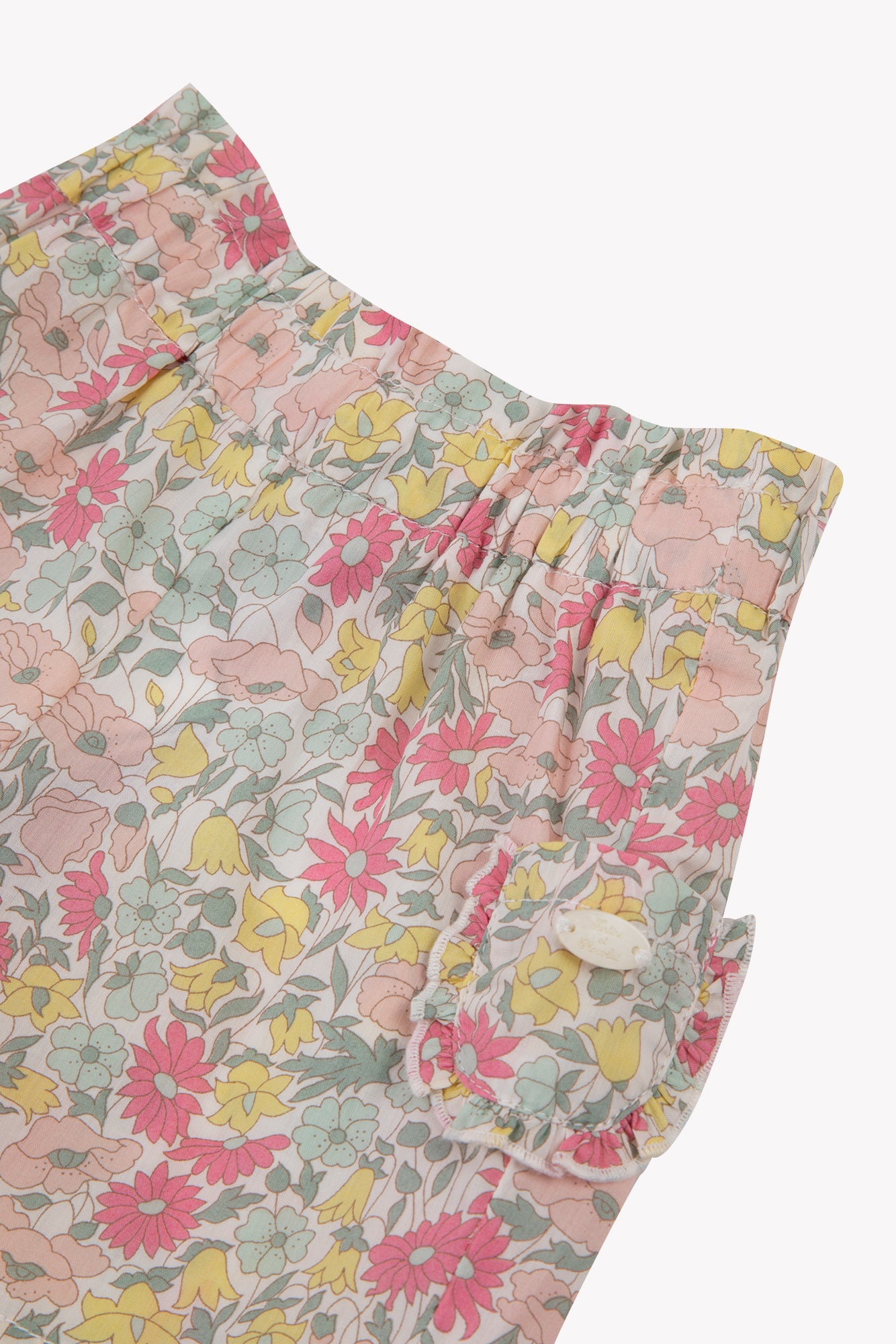 Kurze Hose - Druckflorale Baumwolle