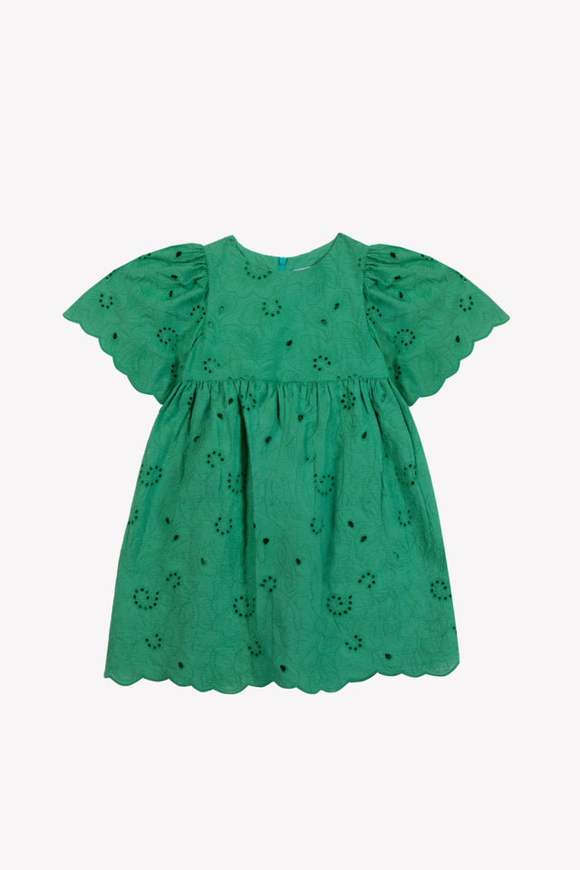 Robe - Vert broderie anglaise - Image principale