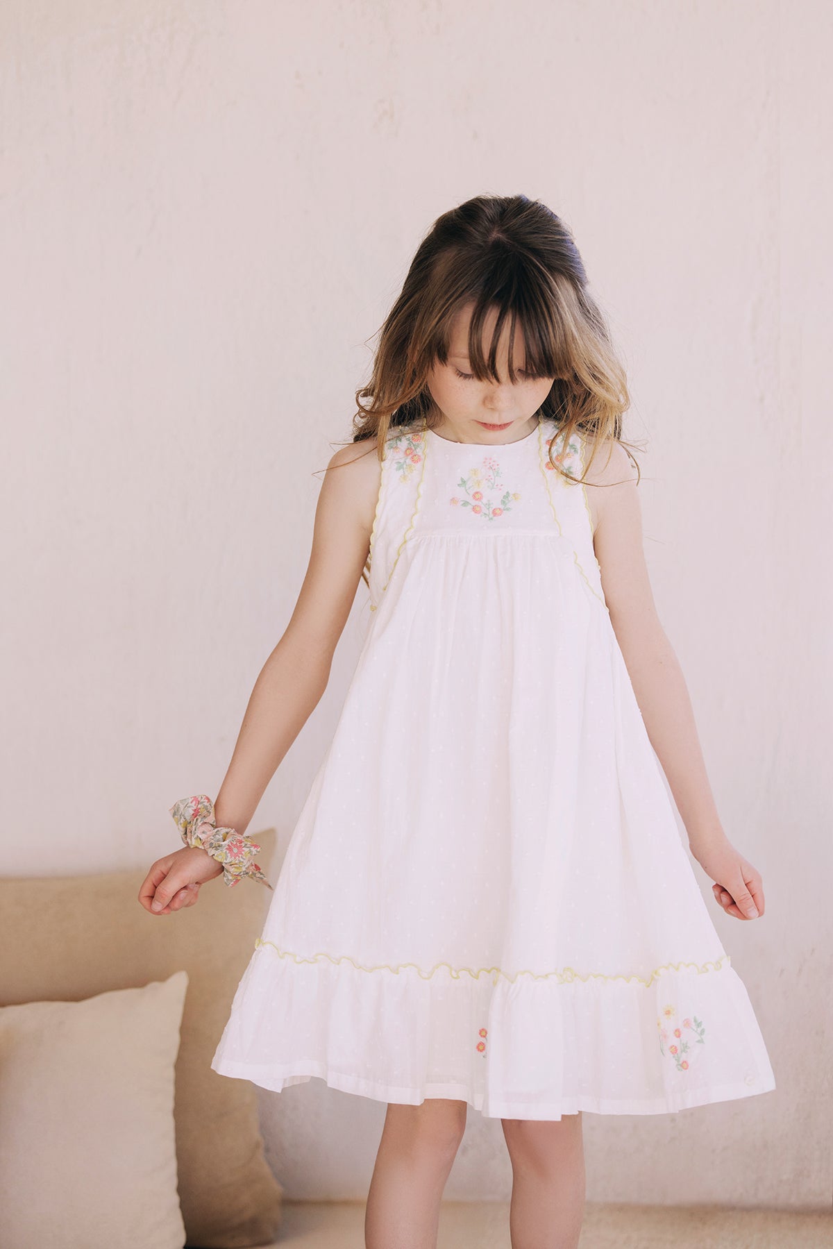 Vestito - Bianco cotone Tessuto leggero