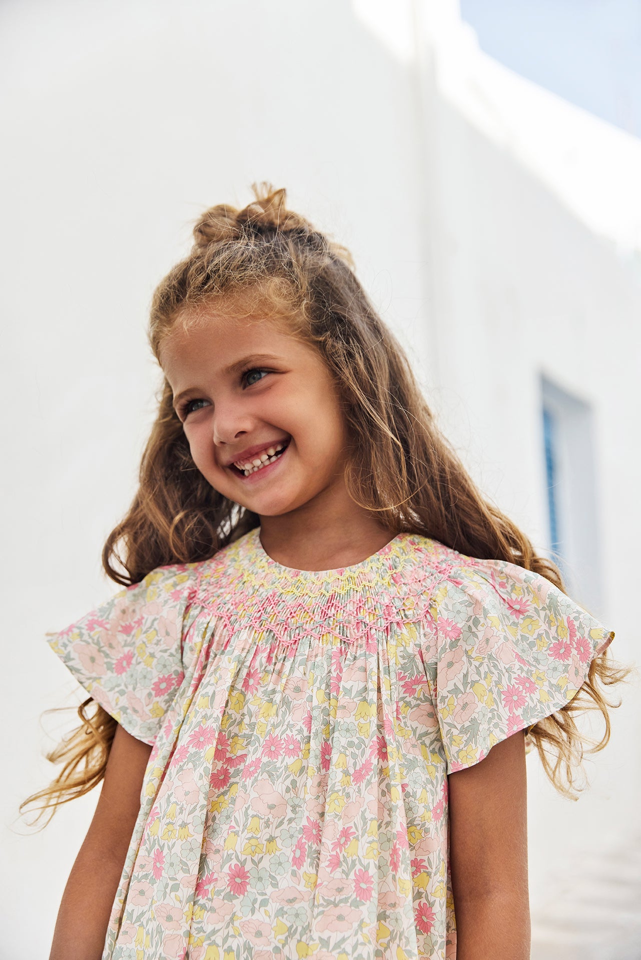 シトロニール　リバティ Dress - Citrus Print fabric Liberty girl | Tartine et Chocolat