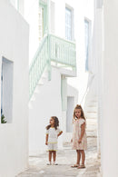 Ensemble court - Ecru tricot ajouré