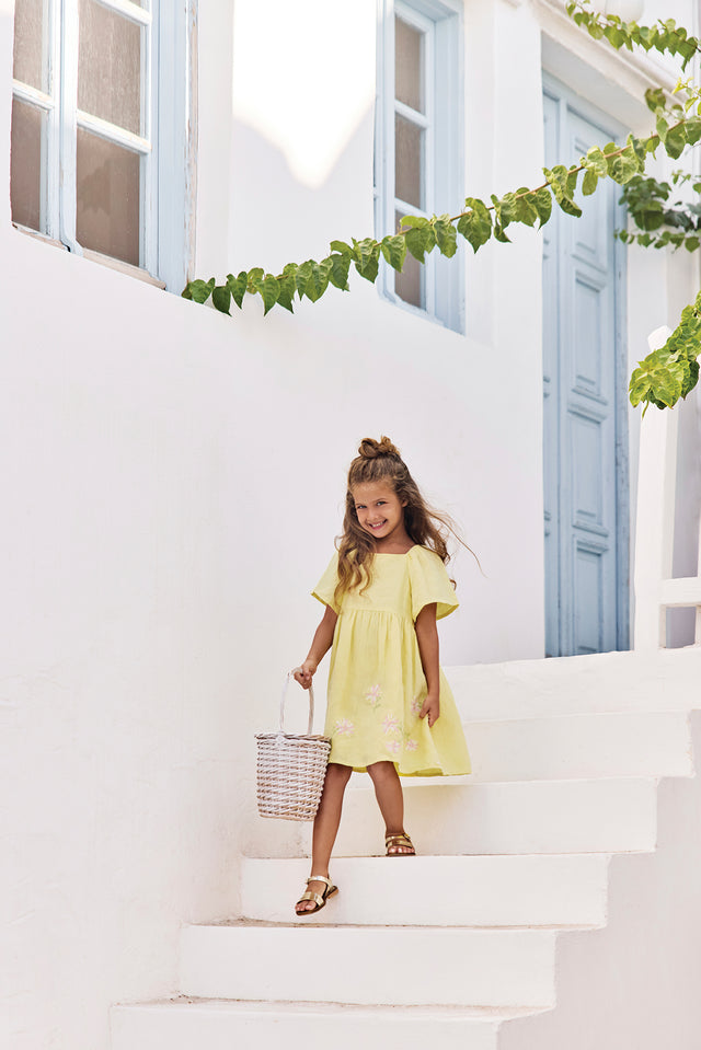 Robe - Citrus broderie florale - Image principale