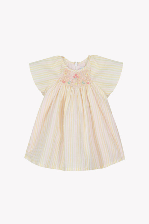 Robe - Coton plumetis rayures - Image principale