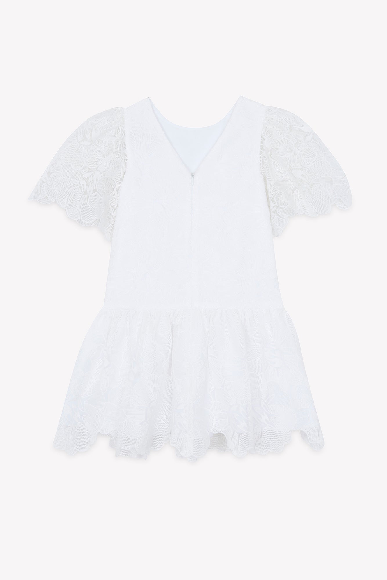 Jurk - Wit Ceremonie bloemig