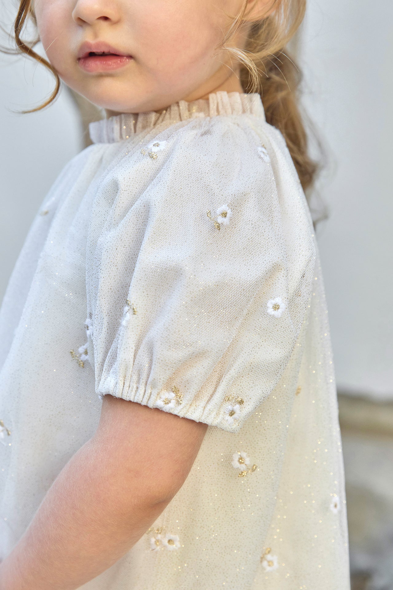 Vestido - Tul de lentejuelas de flores