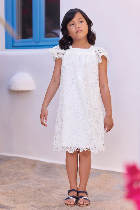 Robe - Blanc broderie anglaise - Image principale
