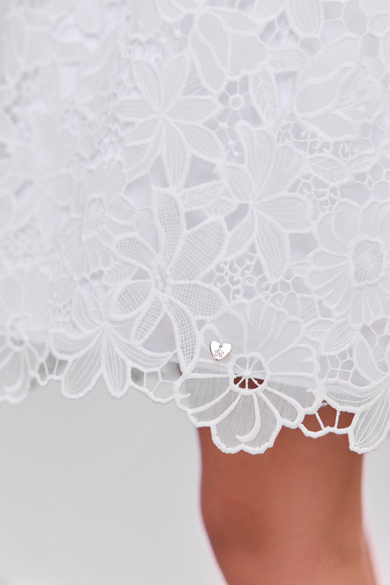 Robe - Blanc broderi anglaise ajouré