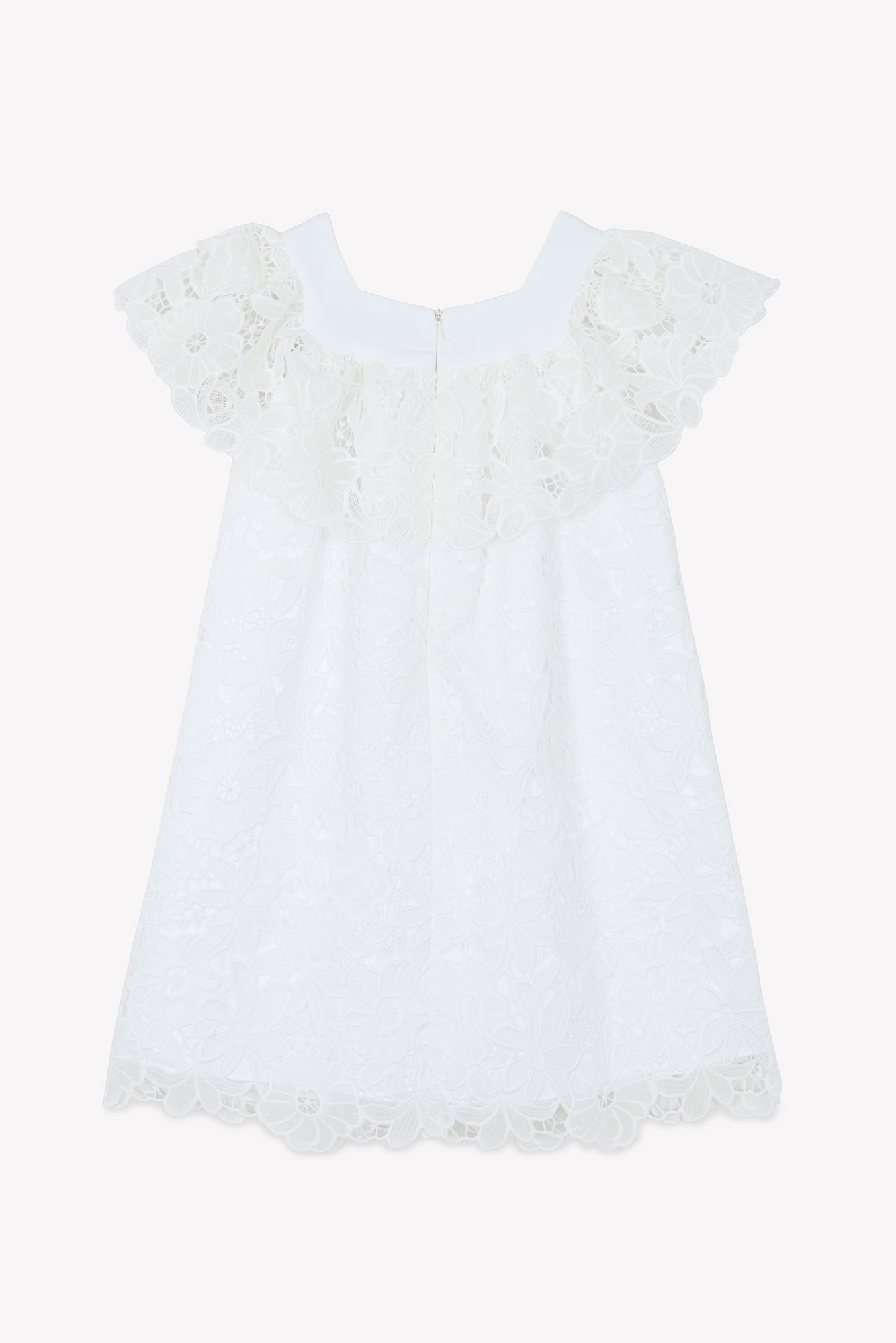 Robe - Blanc broderi anglaise ajouré