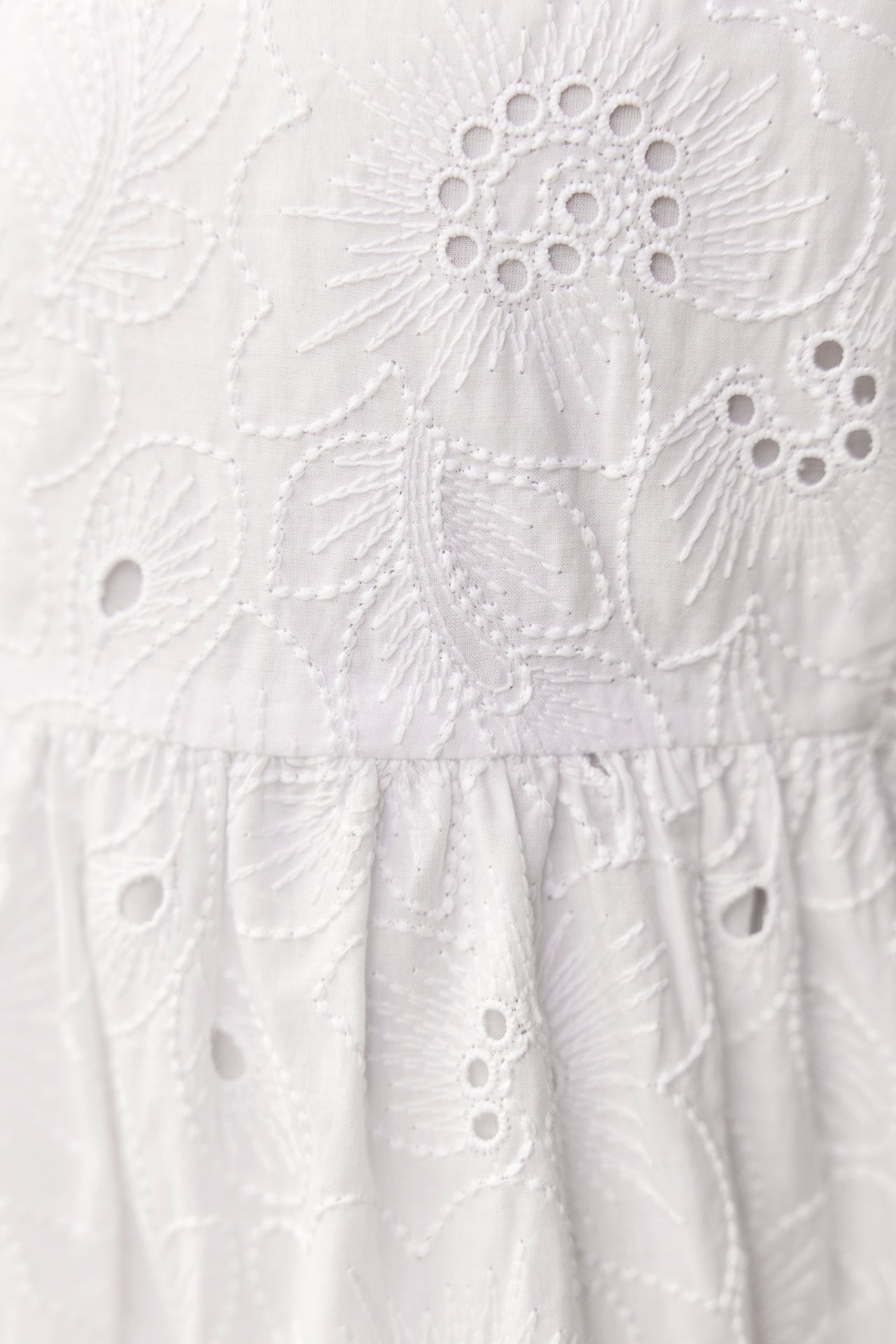 Robe - Blanc ajouré