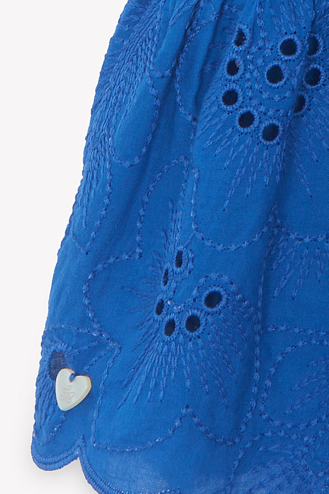 Robe - Bleu électrique ajouré