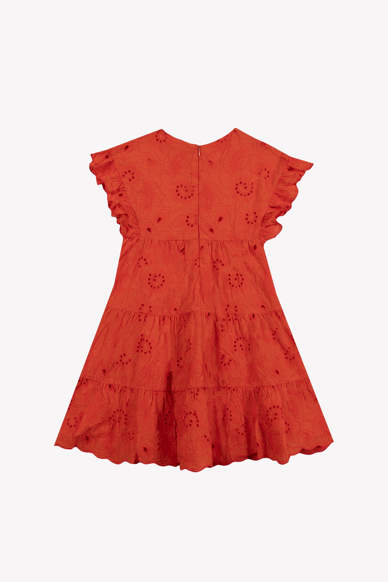 Jurk - Oranje opengewerkt