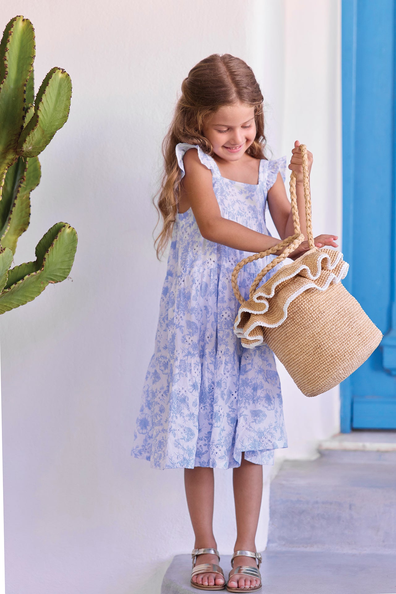 Dress - Print floral santorini