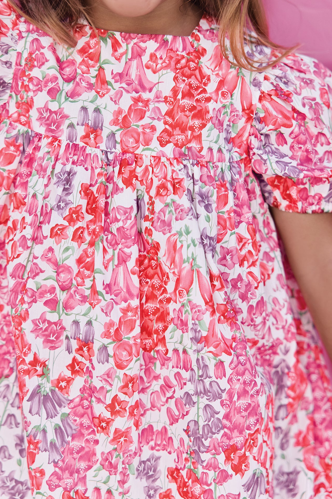 Vestido - Rosa Estampado tela Liberty