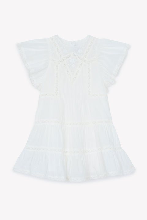 Robe - Blanc coton dentelle - Image principale