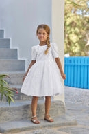 Jurk - Wit pailletten Ceremonie