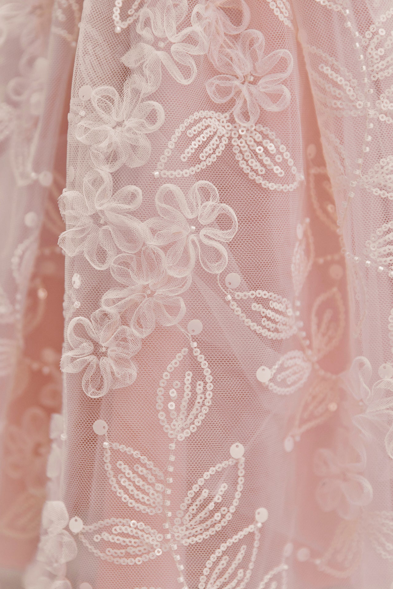 Jurk - Roze pailletten Ceremonie