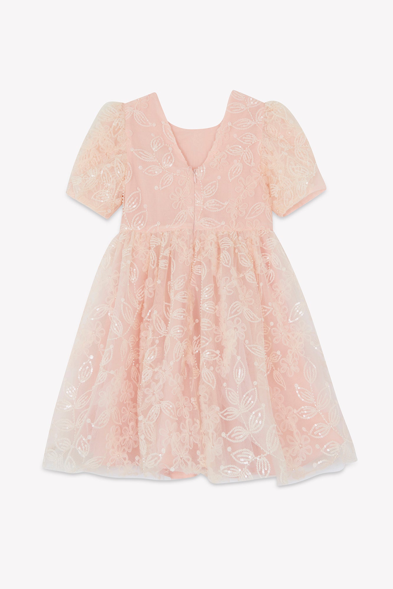 Jurk - Roze pailletten Ceremonie