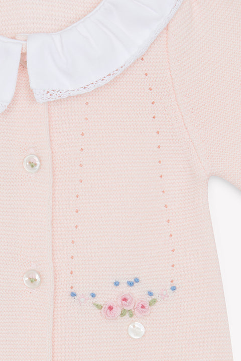 Combinaison longue - Rose  coton fleur - Image principale