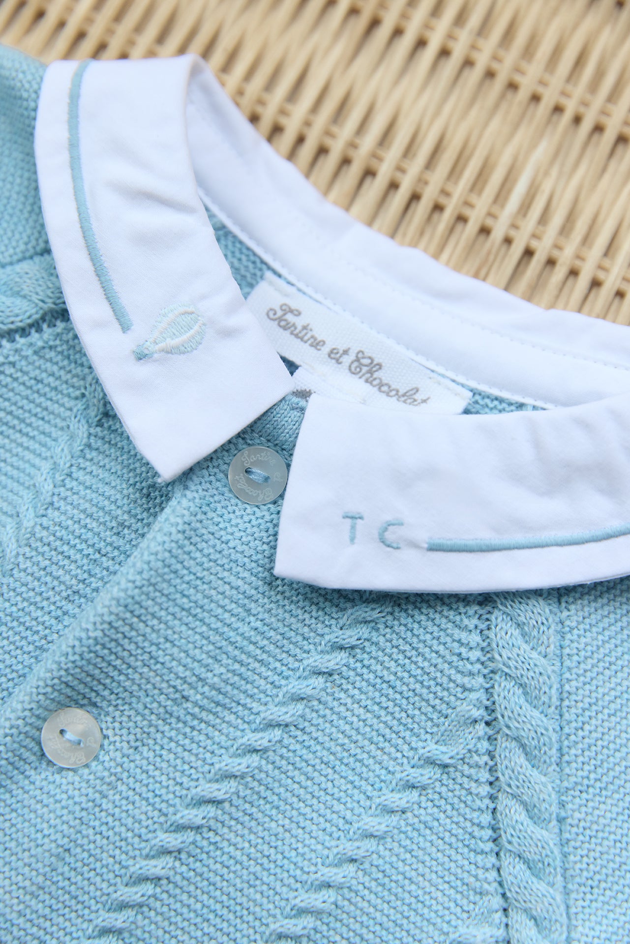 Langer Overall - Blau Horizont-Heide-Baumwolle