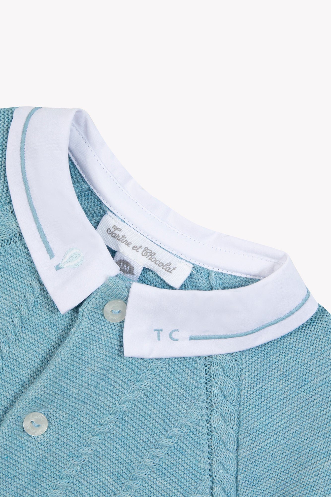 Langer Overall - Blau Horizont-Heide-Baumwolle