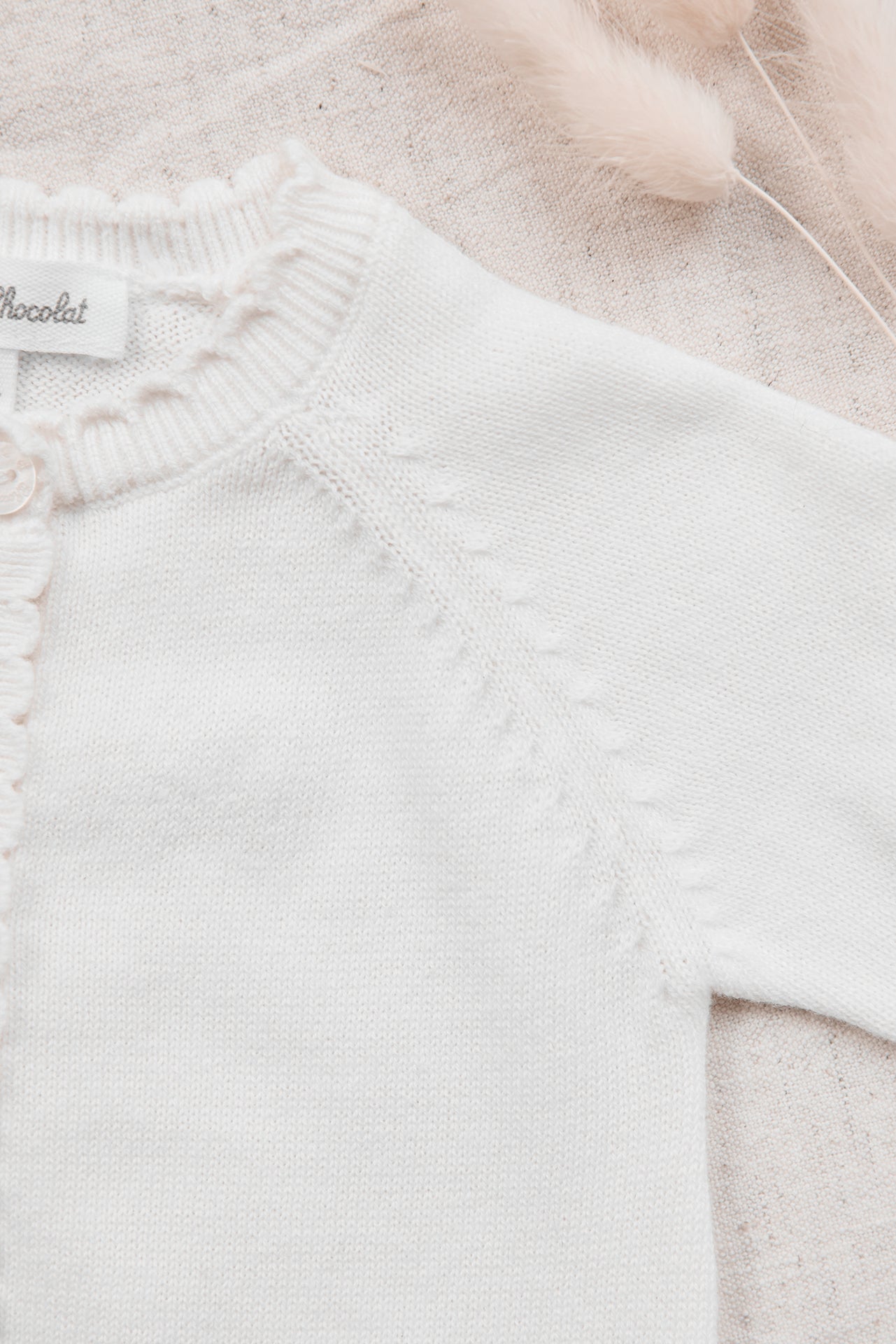 Combinaison longue - Ecru coton torsadé