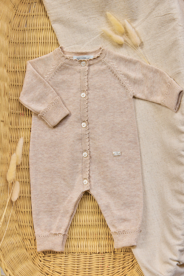 Langer Overall - Beige Baumwollheide - Image principale