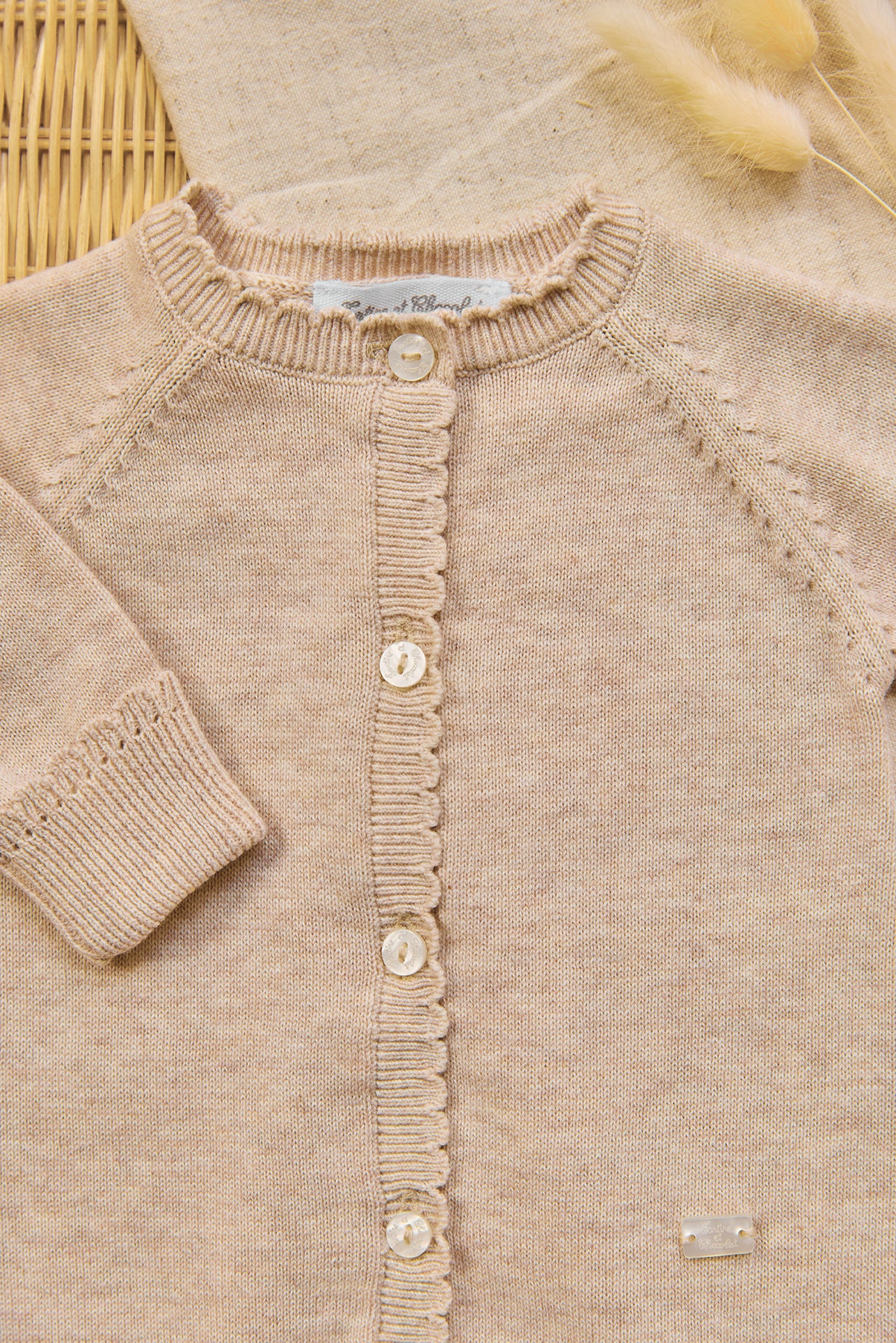 Langer Overall - Beige Baumwollheide