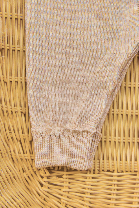 Langer Overall - Beige Baumwollheide - Image principale