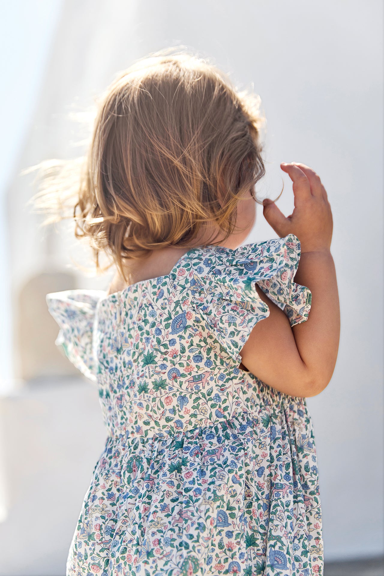 Combinaison longue - Bleu imprimé tissu liberty