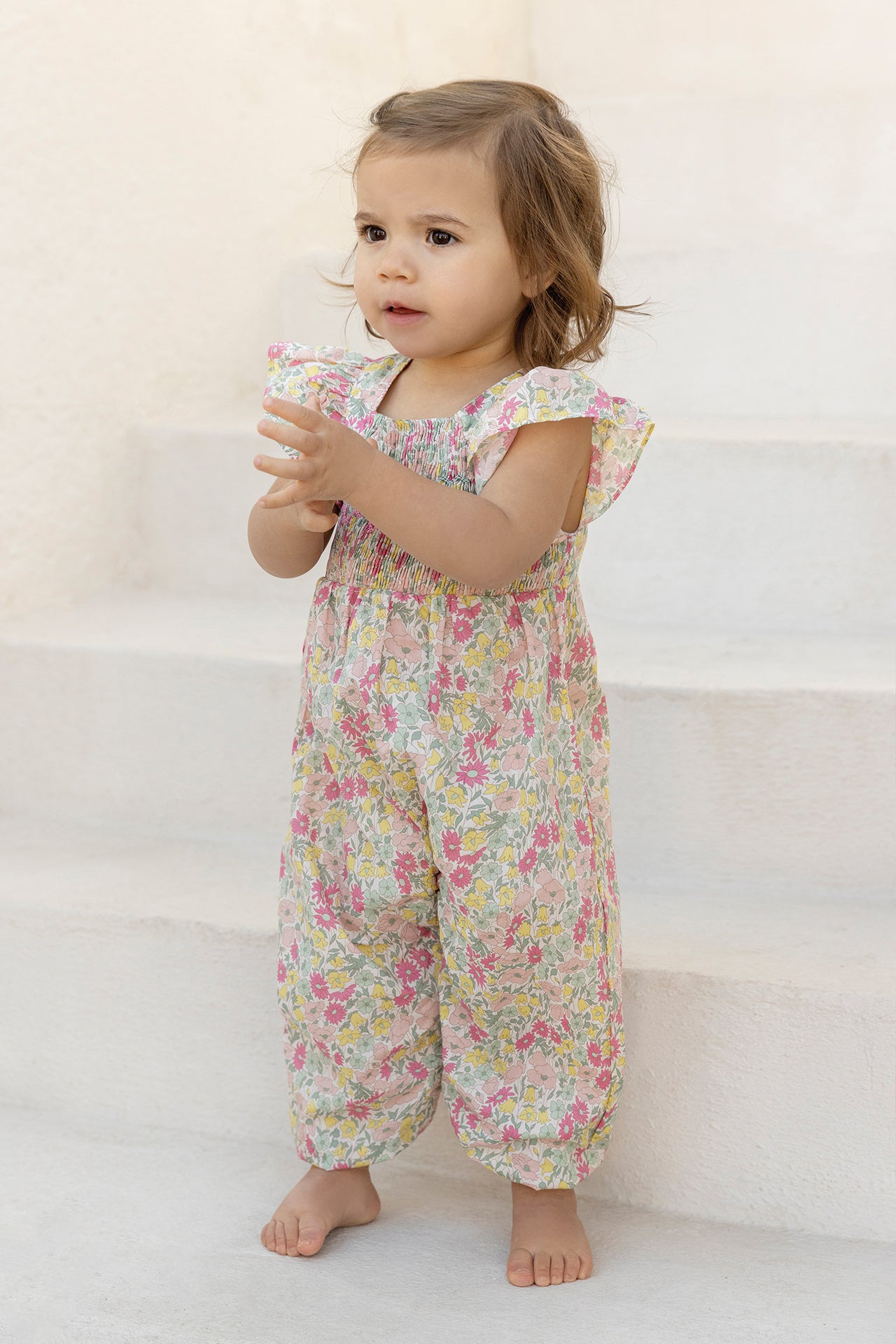Completo lungo - Tessuto stampato in cotone agrumi Liberty