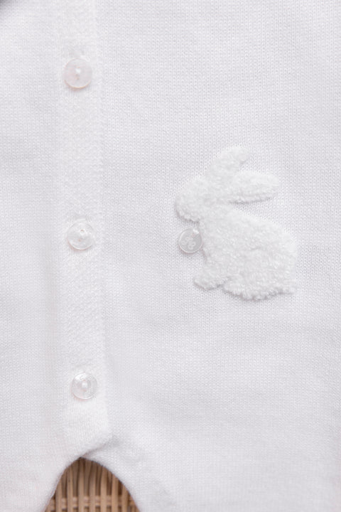 Combinaison longue - Ecru coton lapin - Image principale