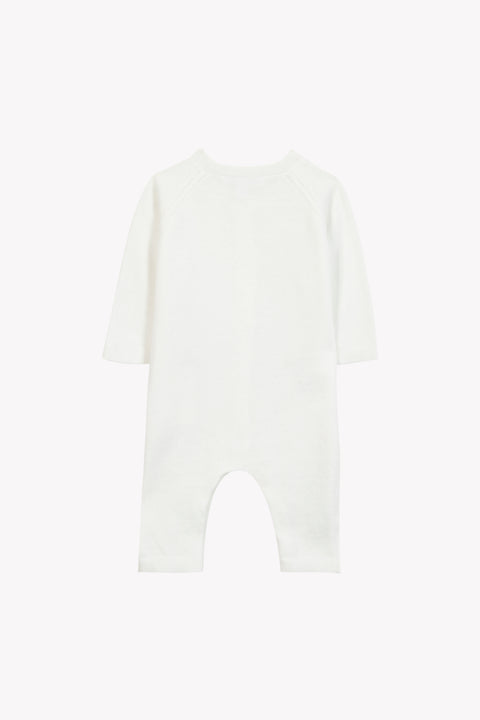 Langer Overall - Ecru Baumwollkaninchen - Image principale