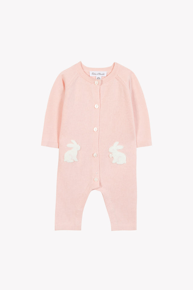 Langer Overall - Rosa Baumwollkaninchen - Image principale