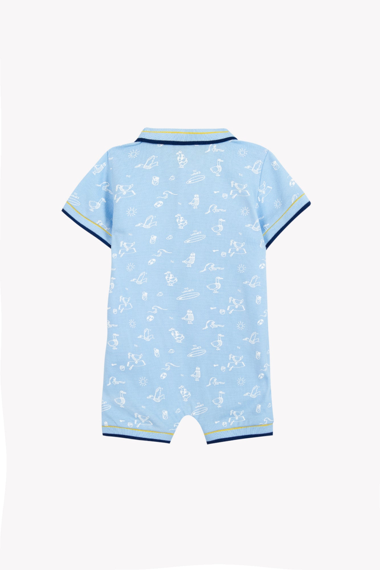 Kurzer Overall - Blau klare Wolke DruckMeer