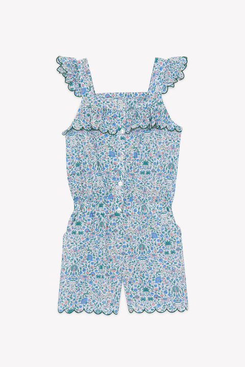 Entero corto - Algodón Estampado tela Liberty - Image principale