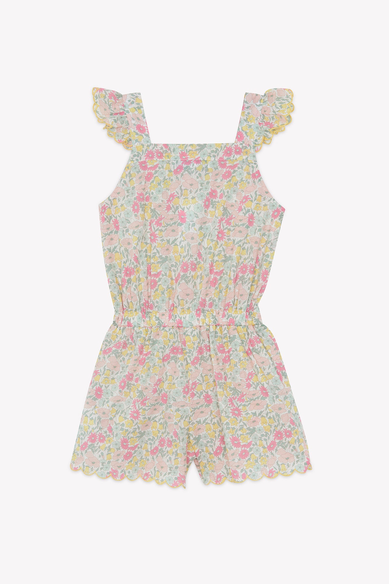 Korte jumpsuit - Citrusstof GedruktLiberty