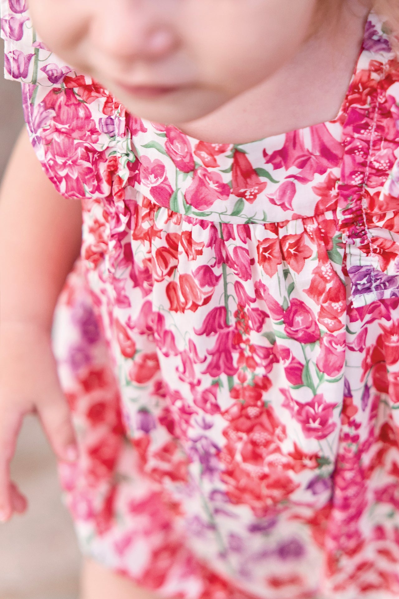 Completo breve - Rosa Stampatessuto Liberty