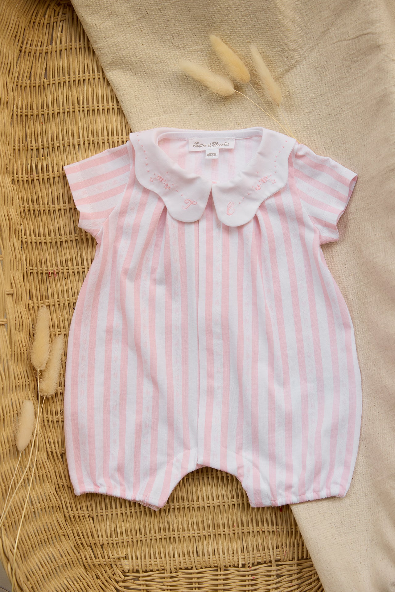 Kurzer Overall - Rosa Streifen Garda