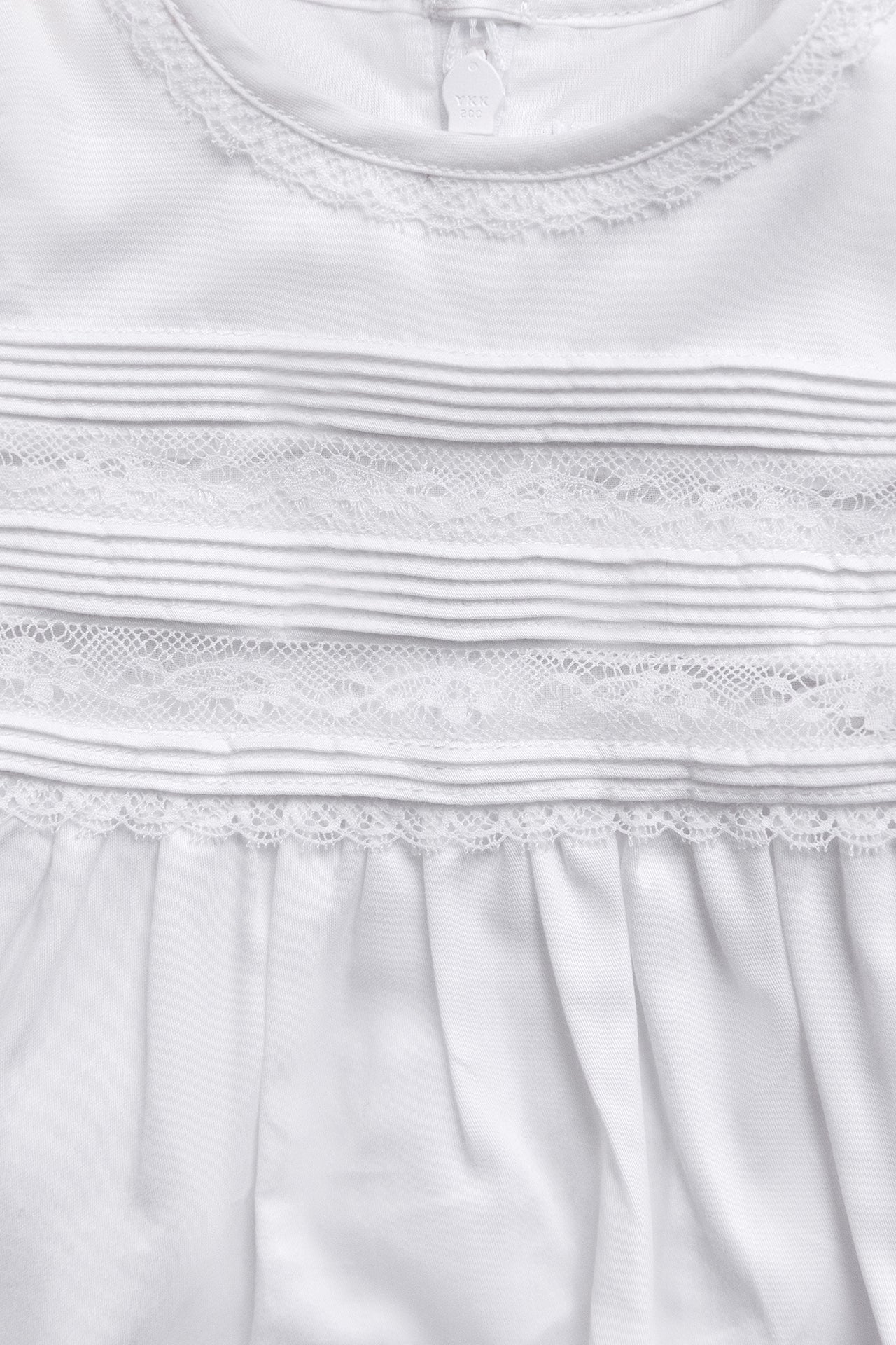 Combinaison courte - Ecru coton dentelle