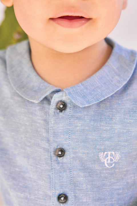 Kurzer Overall - Blau TC-Wappenwolke - Image principale