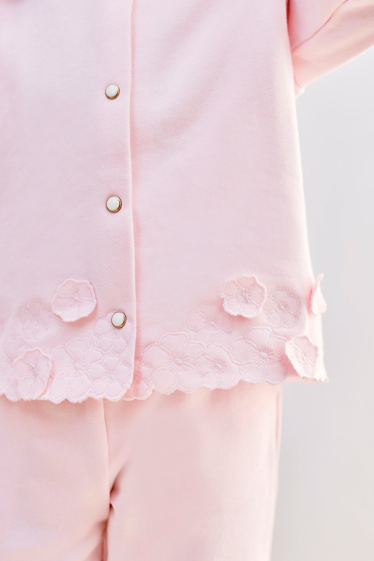 Outfit Jogginganzug - Blassrosa  Baumwolle