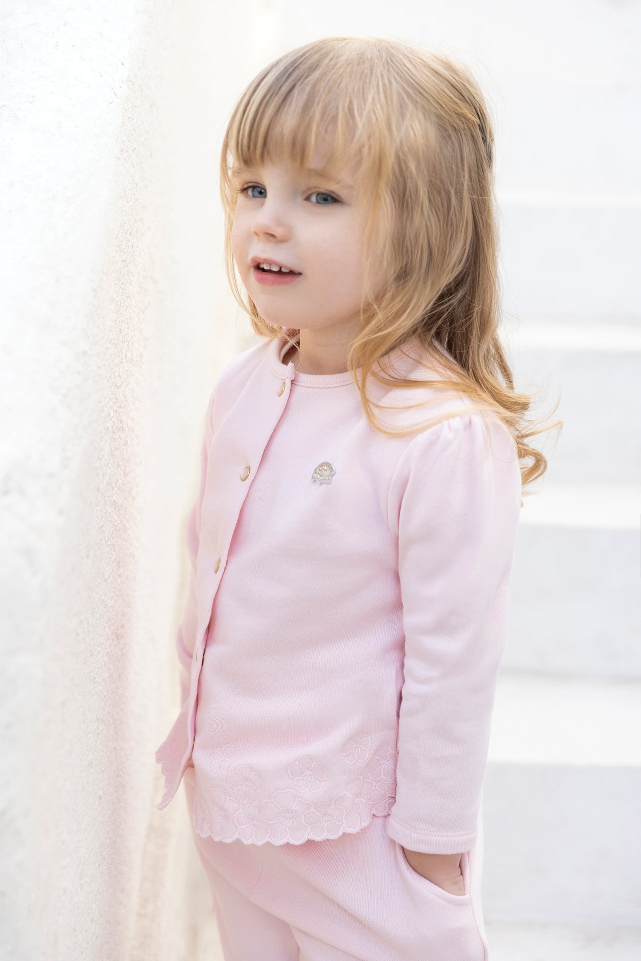 Ensemble jogging - Rose pâle coton
