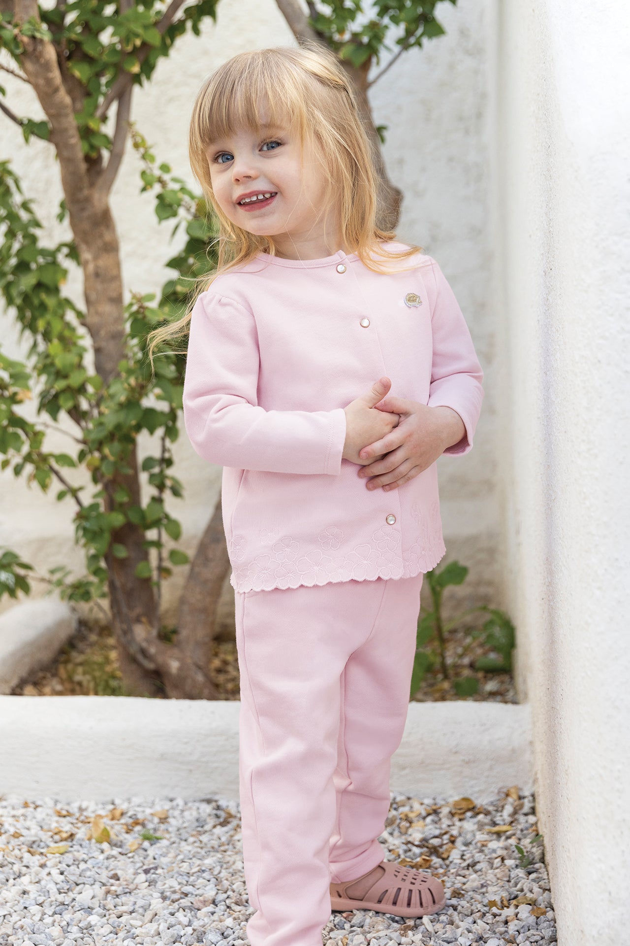 Ensemble jogging - Rose pâle coton