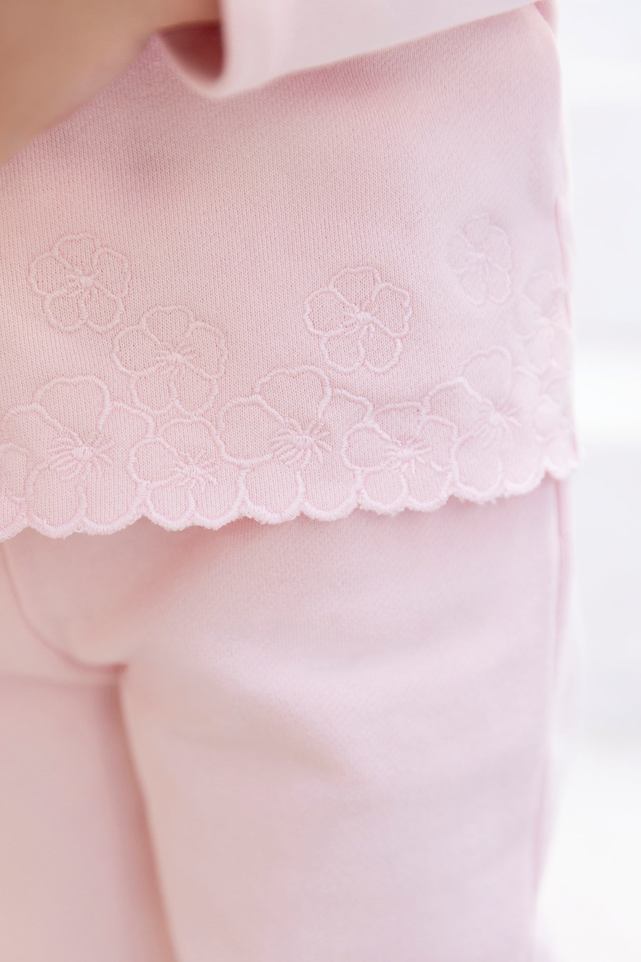 Ensemble jogging - Rose pâle coton
