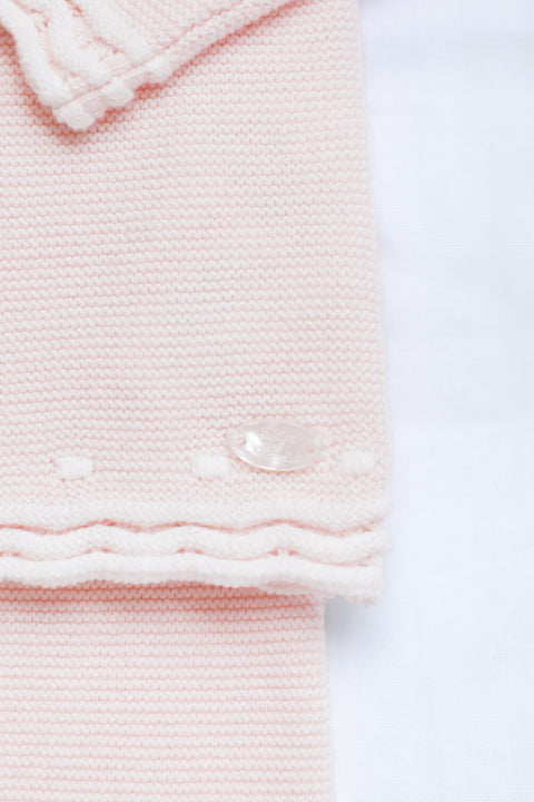 Ensemble long - Rose coton festonné - Image principale