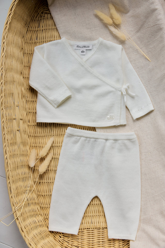 Outfit Lang - Ecru Baumwollwickel - Image principale