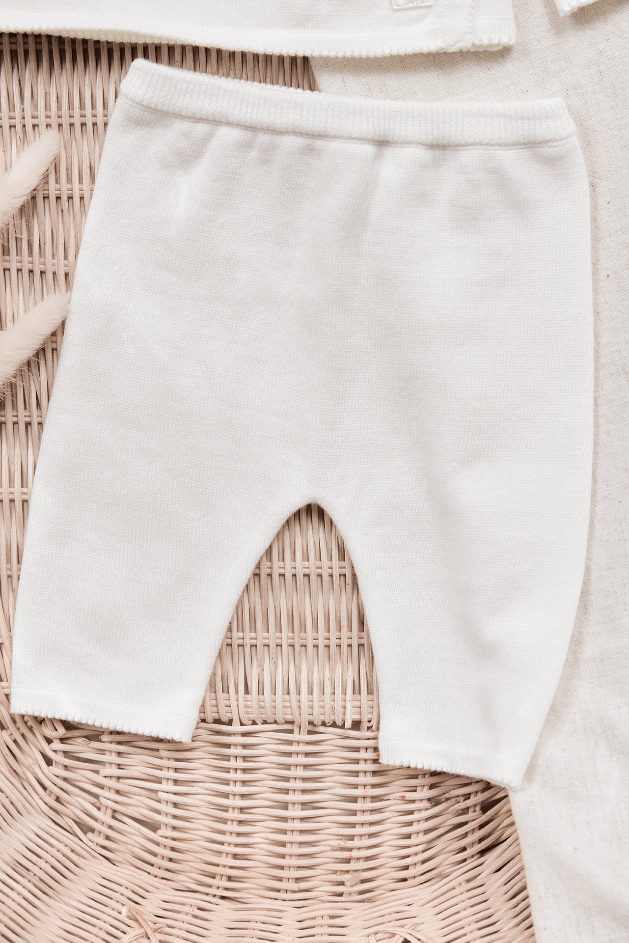Ensemble long - Ecru coton cache-cœur