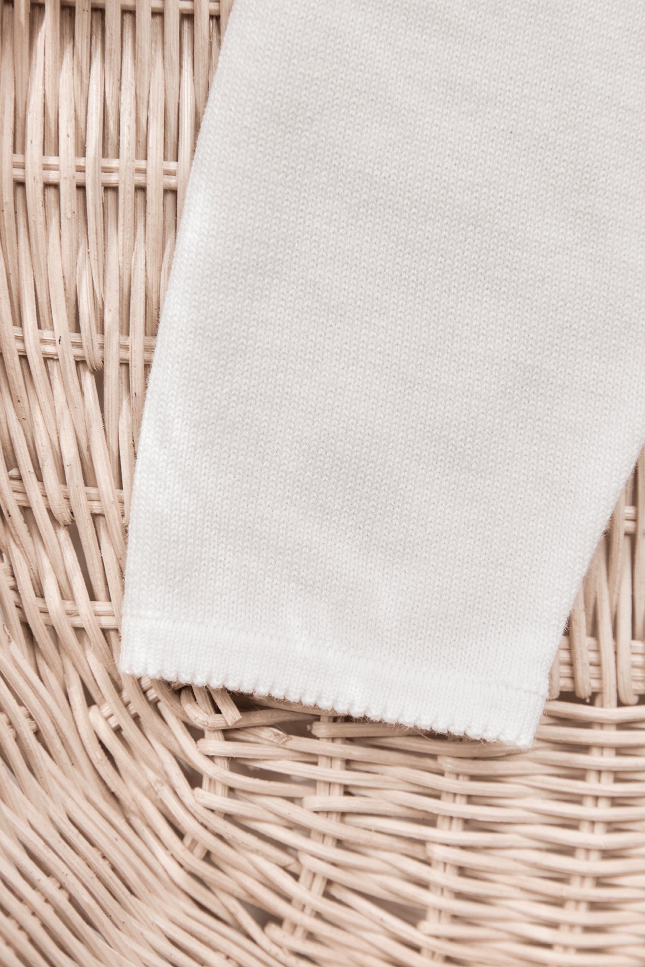 Ensemble long - Ecru coton cache-cœur