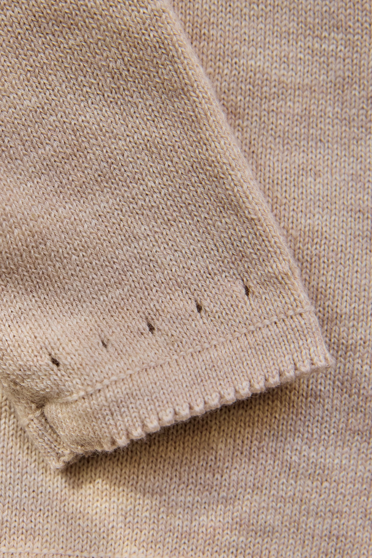 Outfit Lang - Beige Heidekraut-Wickel