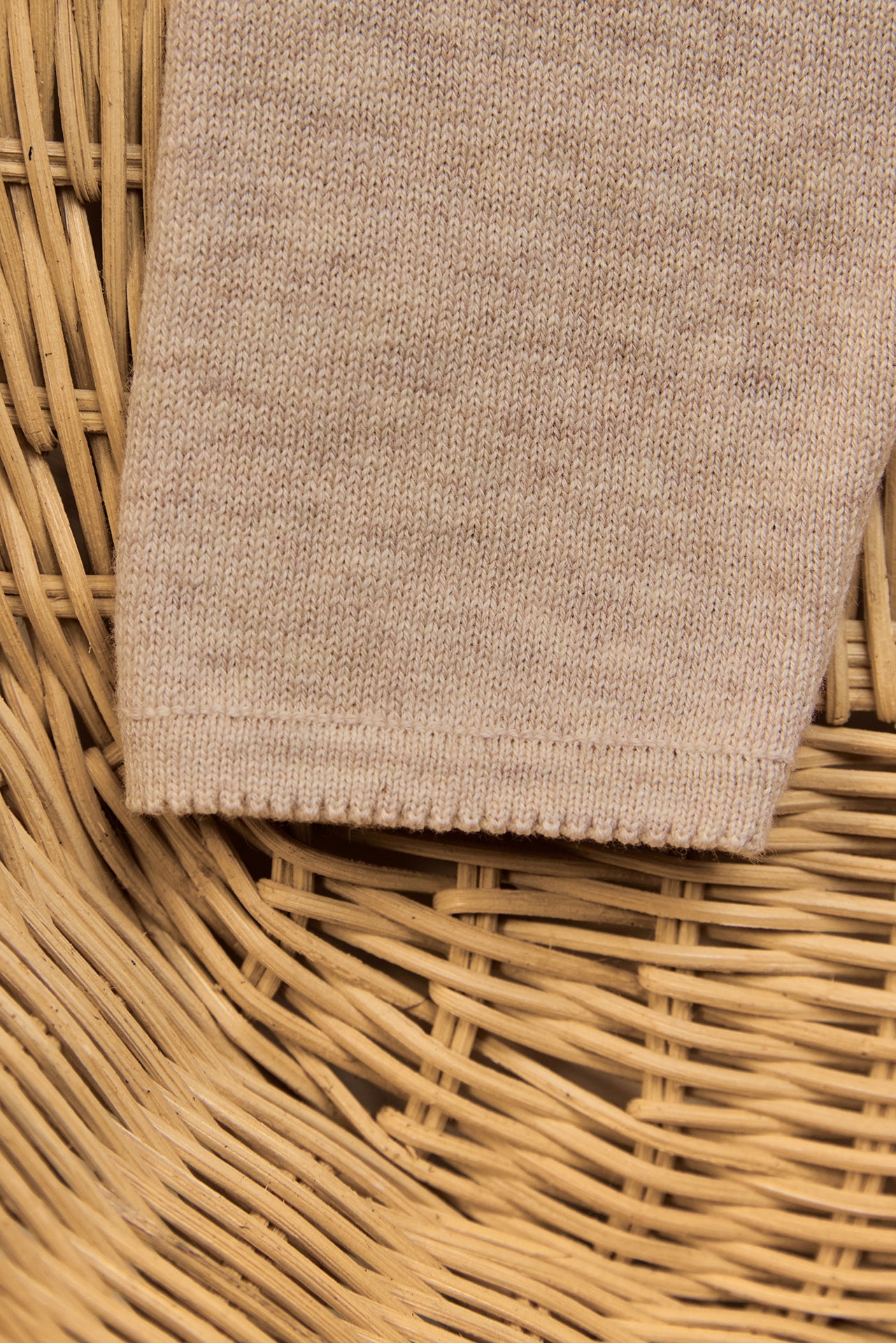 Outfit Lang - Beige Heidekraut-Wickel